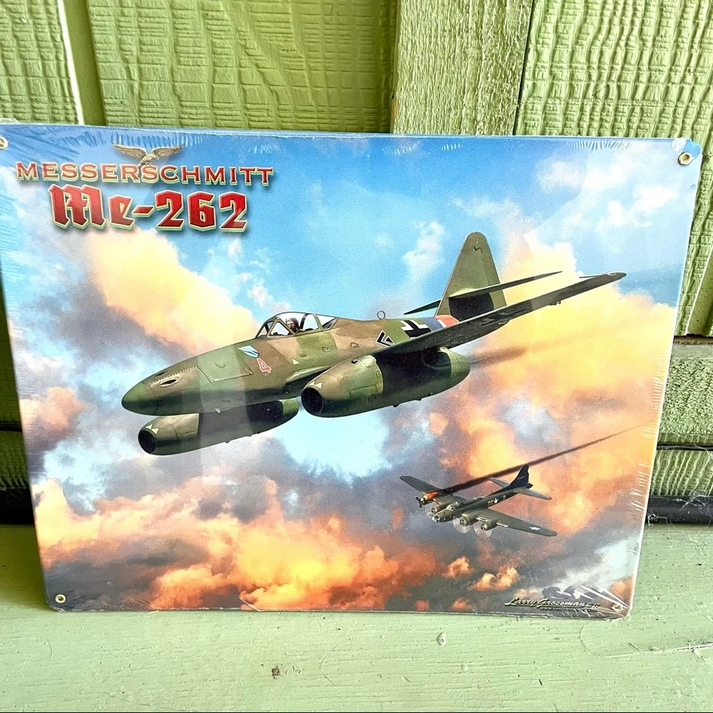 NEW Heavy Duty Steel Messerschmitt Me-262 Metal Sign